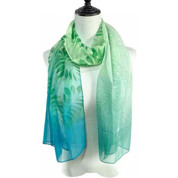 Women's B01 Lightweight Floral Print Scarves, Shawl Wraps & Fashion - Picture 2 of 4